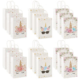 HDKAJL Unicorn Gift Bags, 18Pcs Unicorn Party Bags, Unicorn Paper Party Bag, Unicorn Craft Party Bags, Christmas Gifts for Girls Boys Baby Children Unicorn Birthday Themed Party Decorations